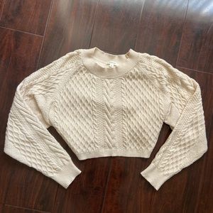Cream cropped sweater